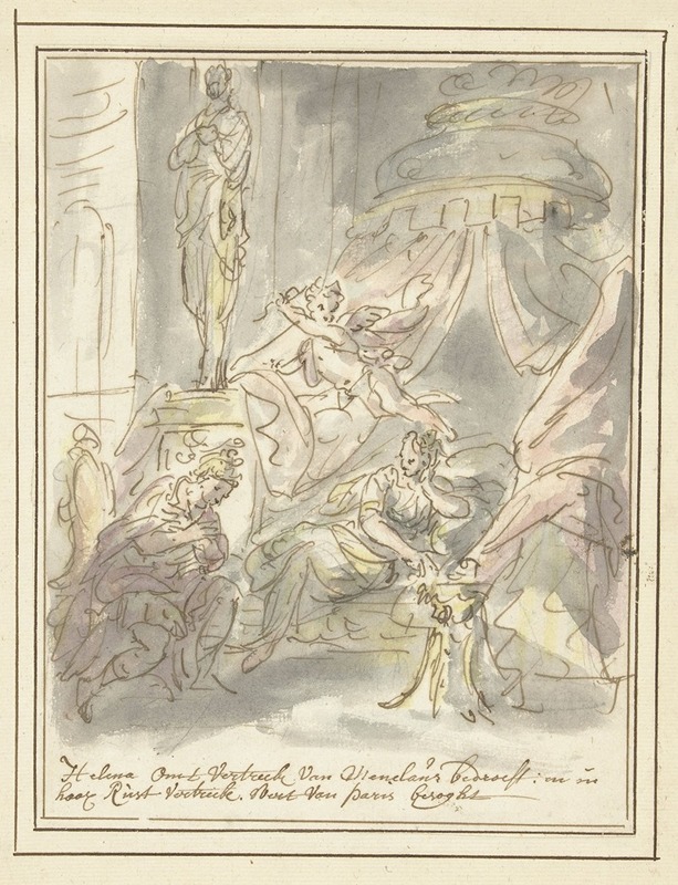 Paris troost Helena by Элиас ван Неймеген, 1677 - 1755 — digital art print download