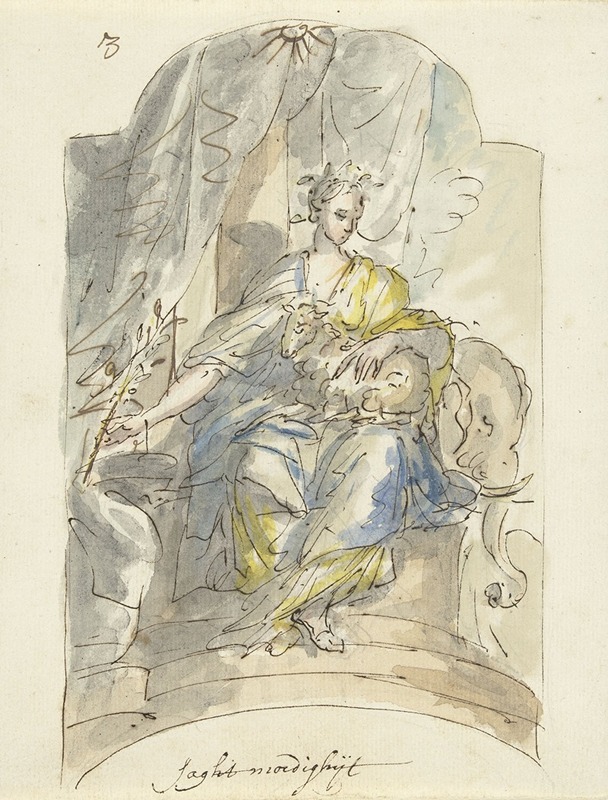 Zachtmoedigheid by Элиас ван Неймеген, 1677 - 1755 — digital art print download