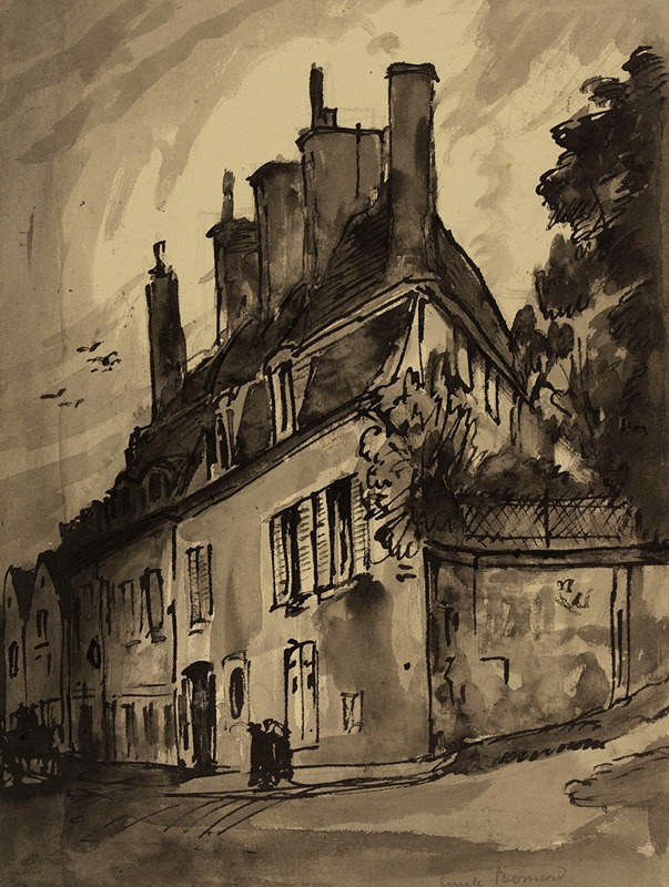 Une rue de village by Эмиль Бернар — digital art print download