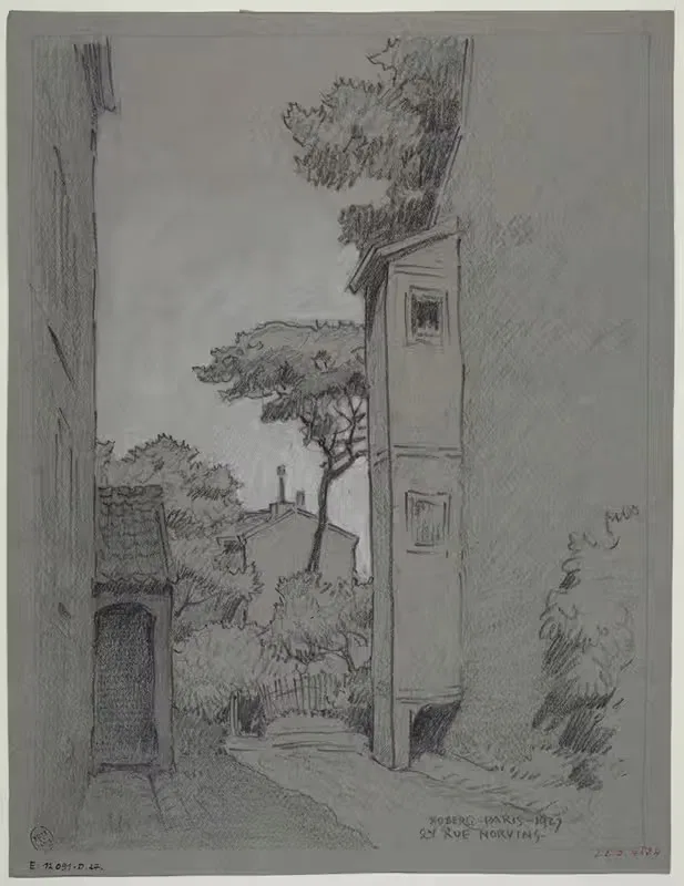 24, rue Norvins by Ferdinand Boberg, 1927 — digital art print download