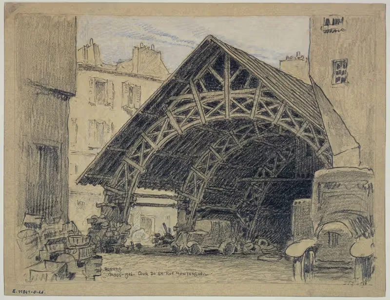 La cour du 64 rue Montorgueil — Ferdinand Boberg