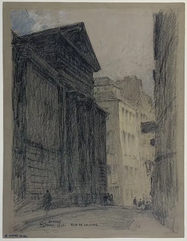 Улица Луны by Фердинанд Боберг, 1926 — digital art print download