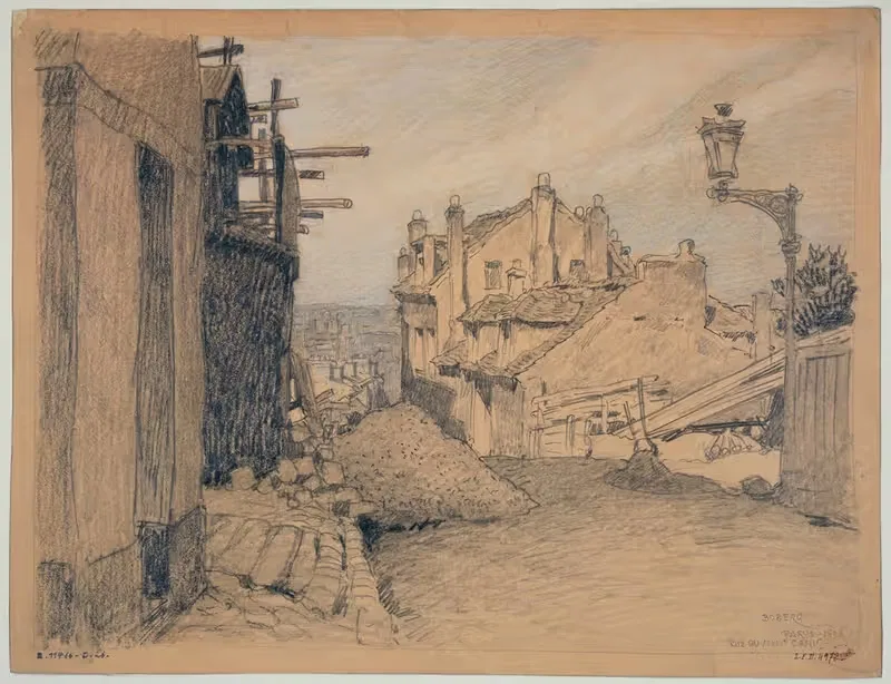 Улица Мон-Сени by Фердинанд Боберг, 1926 — digital art print download