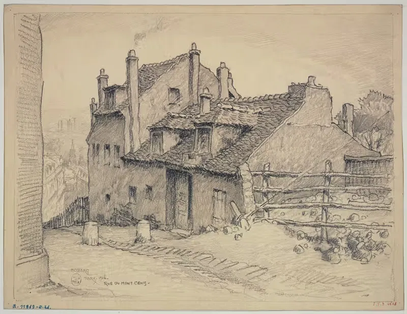 Улица Мон-Сенис by Фердинанд Боберг, 1926 — digital art print download