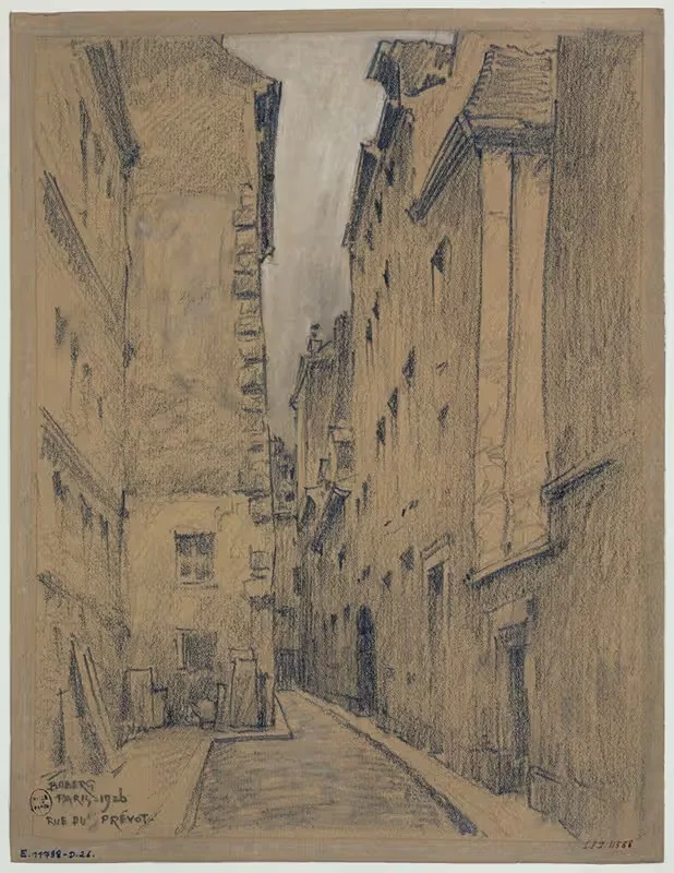 La rue du Prévôt by Ferdinand Boberg, 1926 — digital art print download