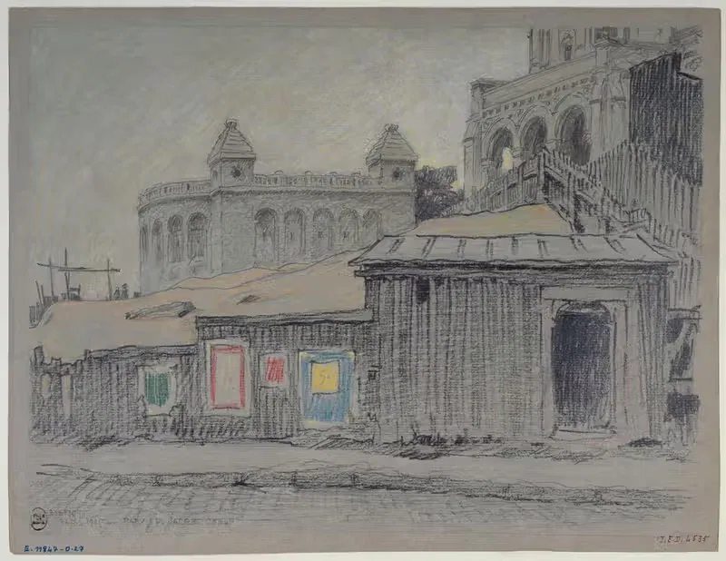 Площадь Сакре-Кёр by Фердинанд Боберг, 1925 — digital art print download
