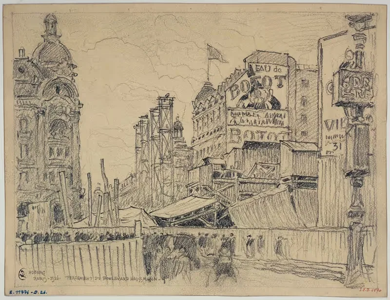 Прокладка бульвара Османна by Фердинанд Боберг, 1926 — digital art print download