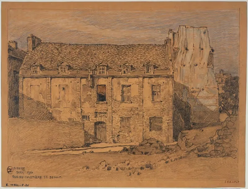 Дом на улице кладбища Сен-Бенуа by Фердинанд Боберг, 1926 — digital art print download