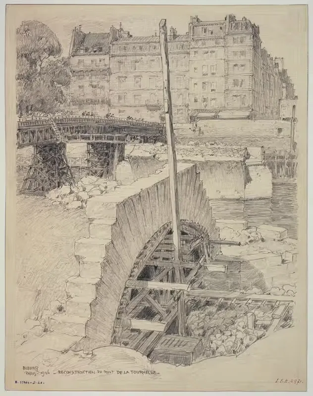 Reconstruction du pont de la Tournelle — Ferdinand Boberg