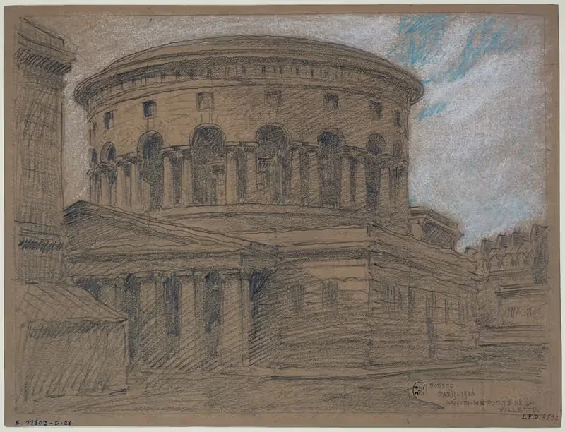 Rotonde de la Villette by Ferdinand Boberg, 1926 — digital art print download