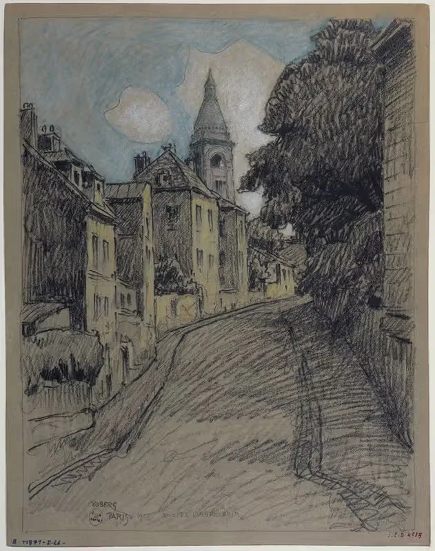 Улица Абреувуар by Фердинанд Боберг, 1925 — digital art print download