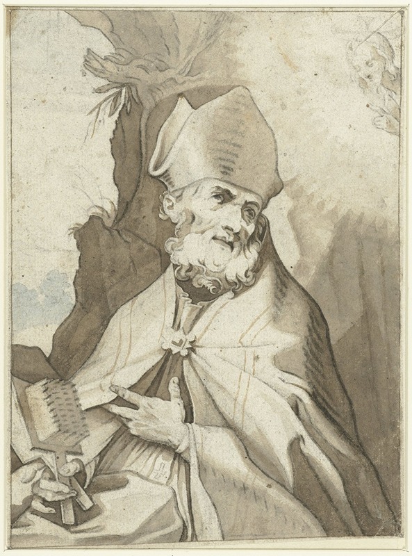 De Heilige Severus, after Abraham Bloemaert by Жерар тер Борх, 1616 - 1624 — digital art print download