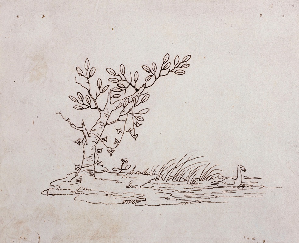 Petite composition avec un arbre by Guillaume Boichot, 1735 - 1814 — digital art print download