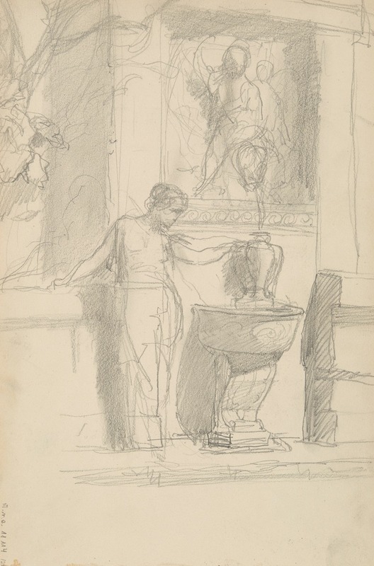 scena idylliczna przy źródle — Henryk Siemiradzki