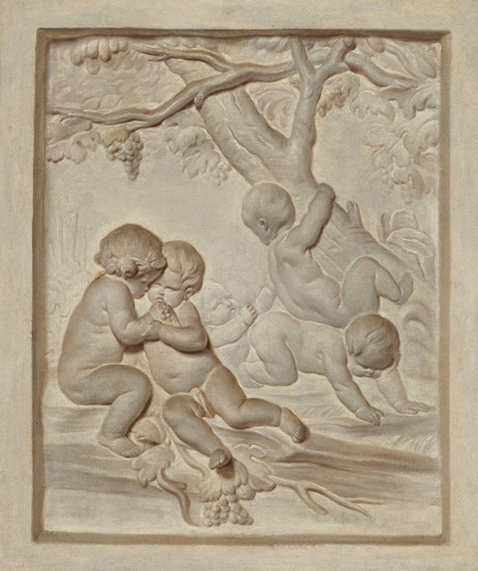 Putti in a landscape by Якоб де Вит — digital art print download