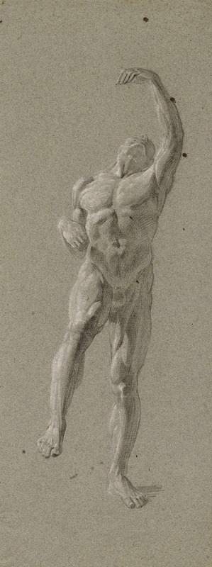 Etude d'homme nu by Жан-Ашиль Бенувиль — digital art print download