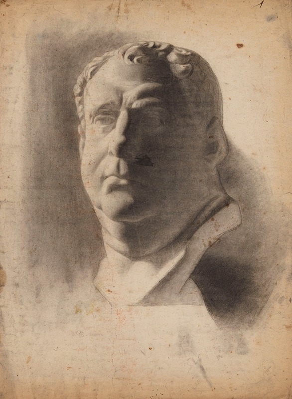 Etude d'une tête en plâtre — Jean-Achille Benouville