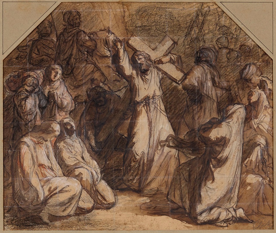 Jésus console les Saintes Femmes by Jean-François Brémond — digital art print download