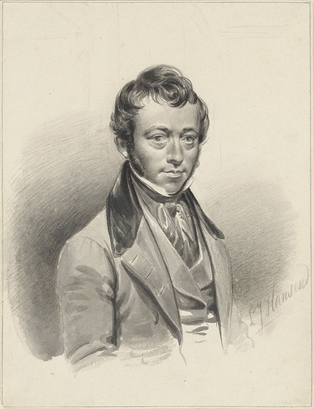 Zelfportret van Lambertus Johannes Hansen — Lambertus Johannes Hansen
