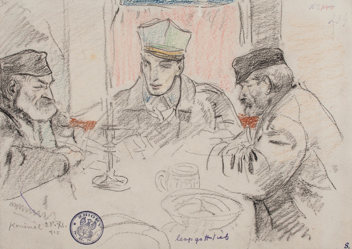 Na kwaterze by Леопольд Готлиб, 1915 — digital art print download