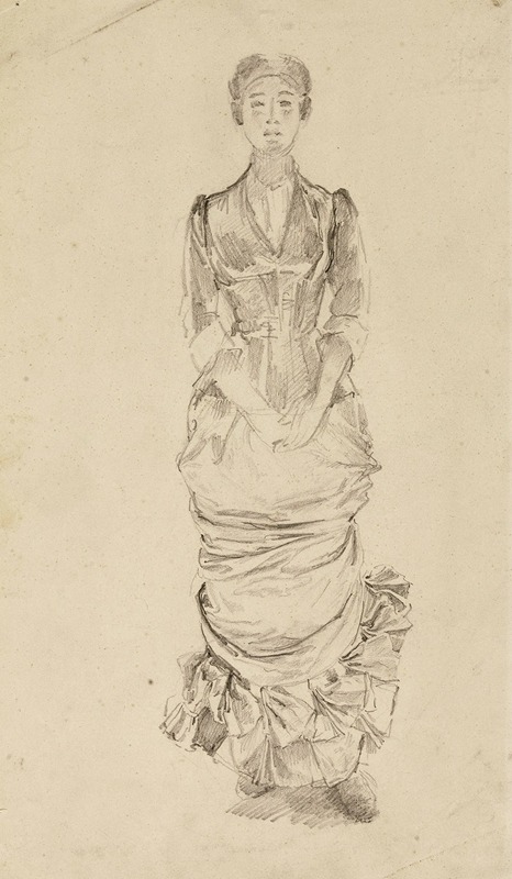 Femme debout de face by Мари Браккемонд, 1845-1916 — digital art print download