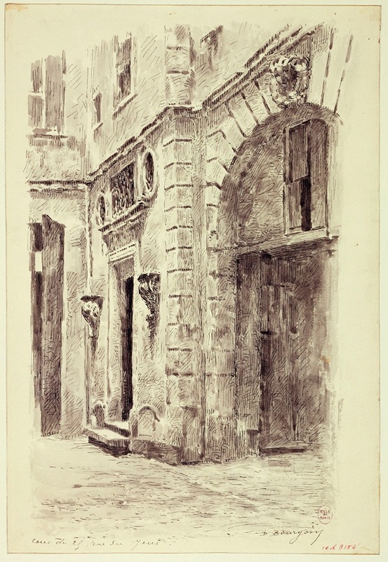 Intérieur d'une cour, 25 rue du Jour — Marie-Désiré Bourgoin