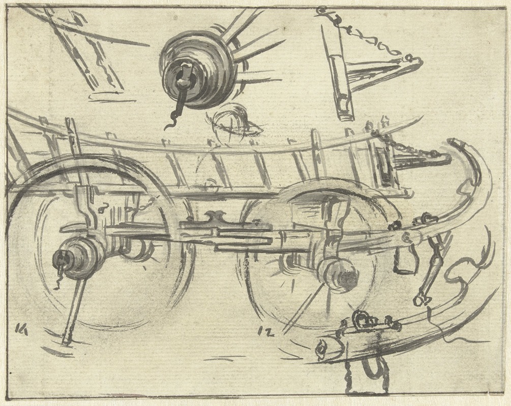Onderdelen van de constructie van een boerenwagen — Simon Andreas Krausz