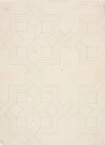 Wzór posadzki z motywem geometrycznym by Станислав Черха, 1853-1899 — digital art print download