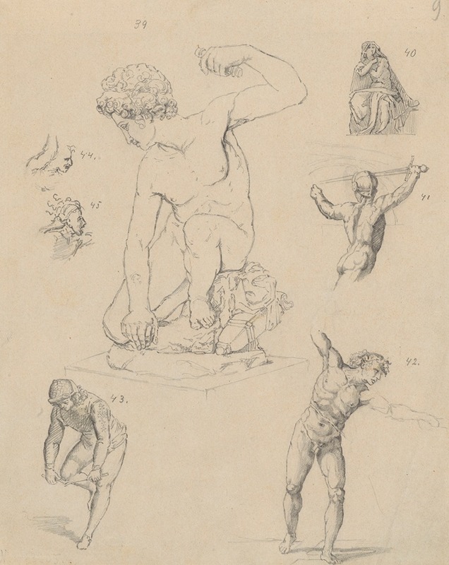 Copies of Raphael's compositions by Станислав Выспяньский, 1887 — digital art print download
