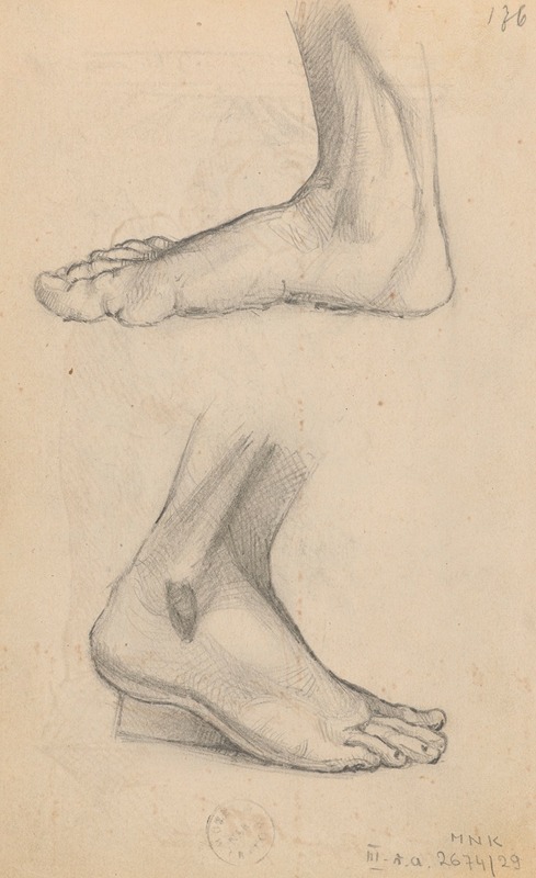 Foot studies by Станислав Выспяньский, 1888 — digital art print download