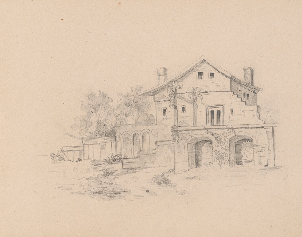 House in the garden by Станислав Выспяньский, 1880-1881 — digital art print download