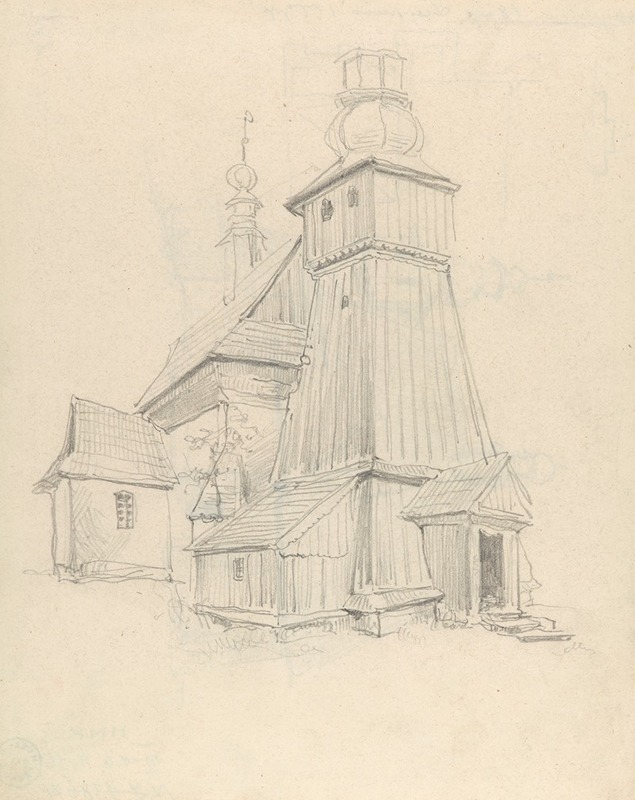 Kościół w Mystkowie by Станислав Выспяньский, 1889 — digital art print download