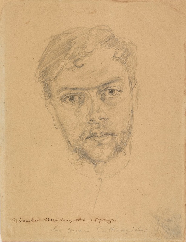 Portret własny artysty by Станислав Выспяньский, 1890 — digital art print download