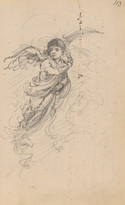 Sketch of an angel — Stanisław Wyspiański