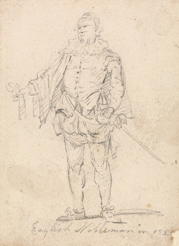 Figure Costume Study; English Nobleman — Томас Гиртин