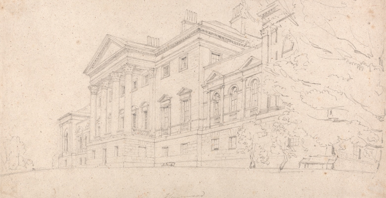 Harewood House, Yorkshire by Томас Гиртин — digital art print download
