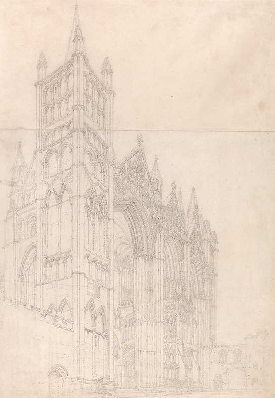 Peterborough Cathedral, Cambridgeshire by Томас Гиртин — digital art print download