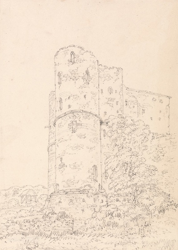 Saltwood Castle, Kent by Томас Гиртин — digital art print download