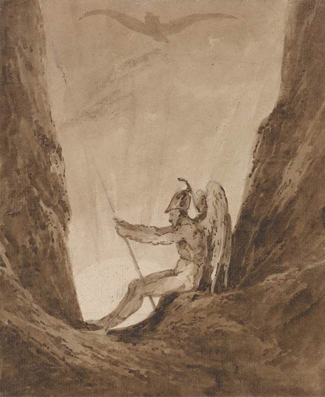 The Archangel Gabriel Awaiting Night — Thomas Girtin