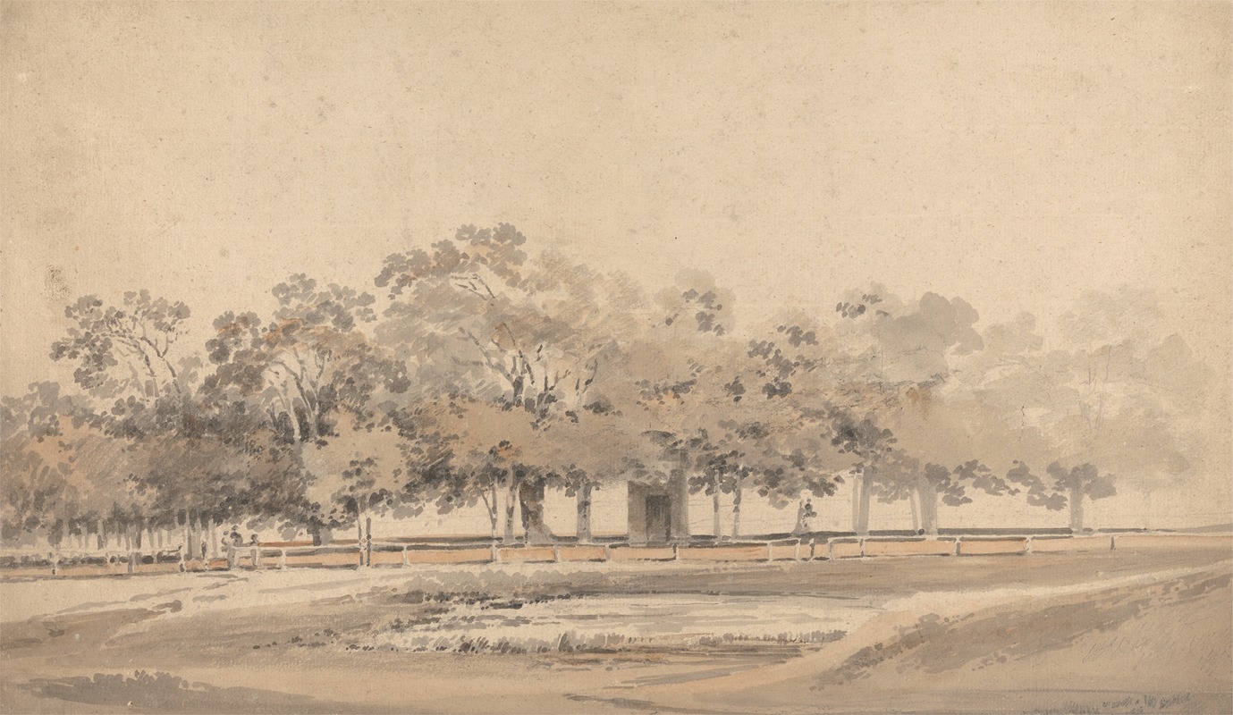 Trees in Hyde Park, London by Томас Гиртин — digital art print download