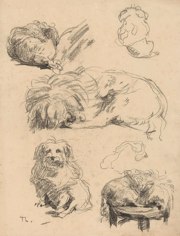 Studies van een hondje by Виллем Бастиан Толен, 1870 - 1931 — digital art print download