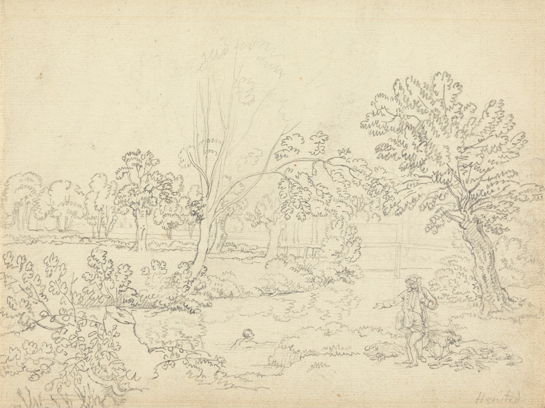 Landscape at Henstead by Бенджамин Уэст — digital art print download