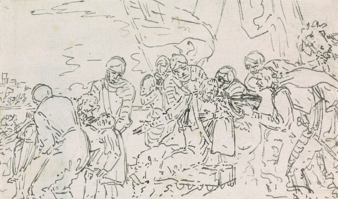 Study for the Death of a Knight — Benjamin West