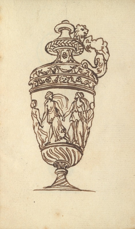 Study of a Vase by Бенджамин Уэст — digital art print download