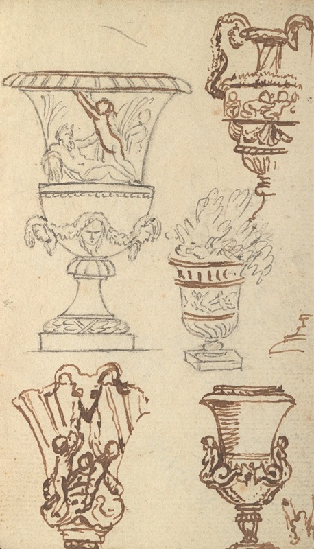 Study of a Vase by Бенджамин Уэст — digital art print download