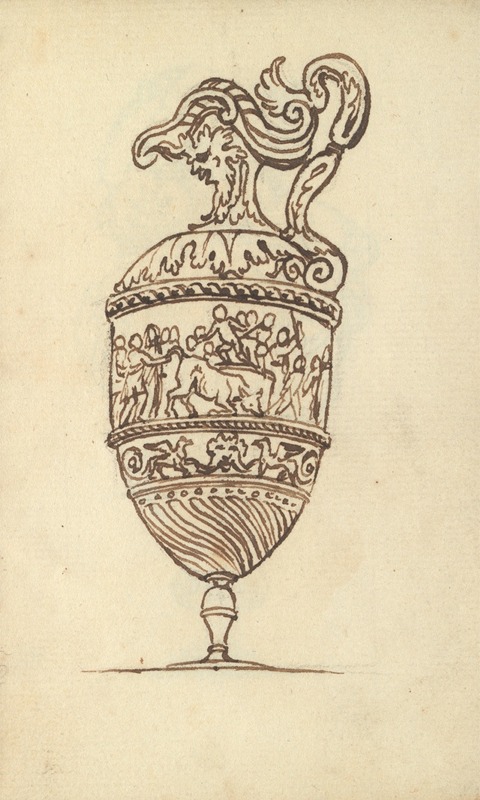 Study of a Vase by Бенджамин Уэст — digital art print download