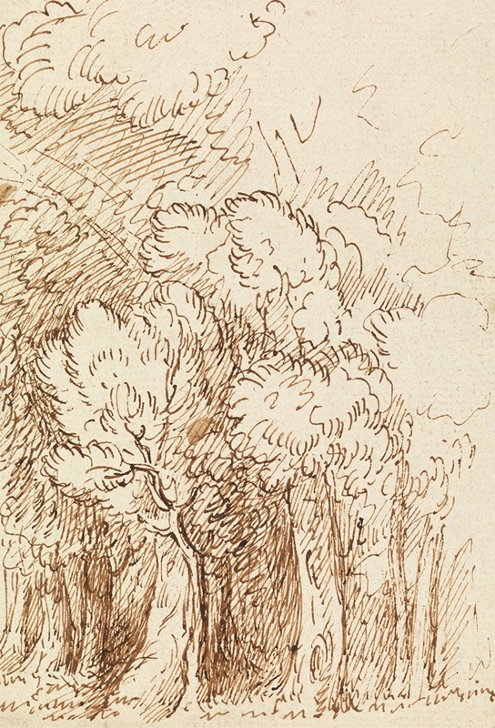 Study of Trees by Benjamin West — digital art print download