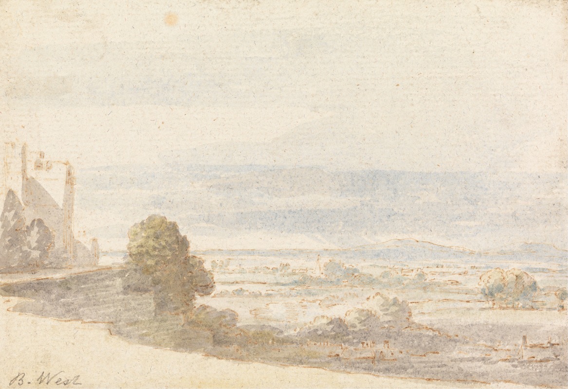 Windsor Great Park from the Castle Terrace — Бенджамин Уэст