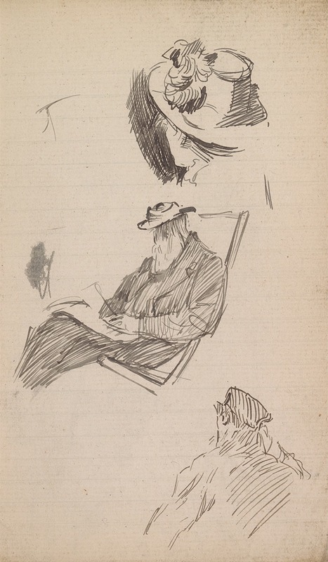 Sketchbook Drawing by Чарльз Самуэль Кин — digital art print download