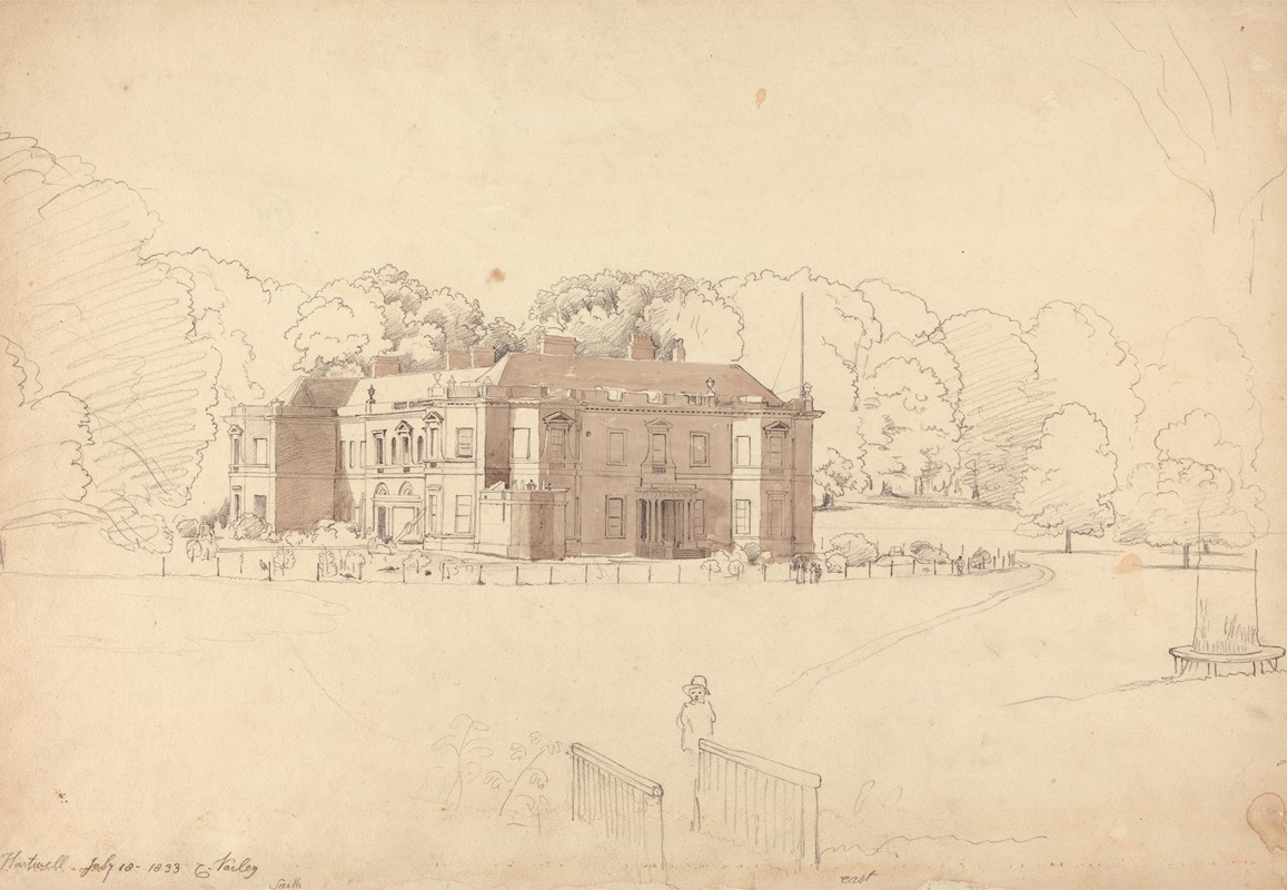 Hartwell, Buckinghamshire by Корнелиус Варли, 1833 — digital art print download